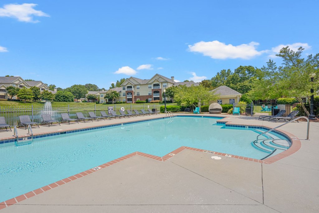 the swimming pool at our apartments
