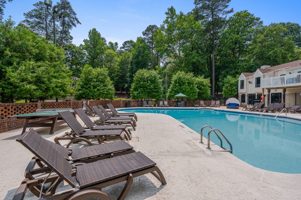 the swimming pool at our apartments
