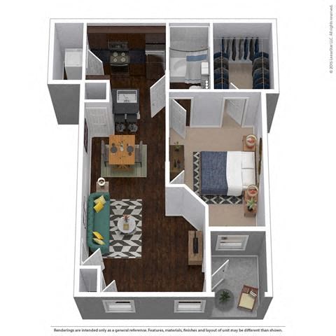 B1B Floor Plan at Waterstone at Cinco Ranch, Katy, TX, 77450