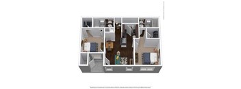 B2B Floor Plan at Waterstone at Cinco Ranch, Katy, 77450