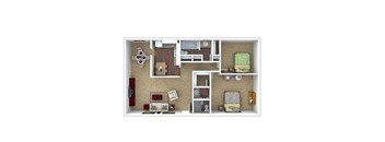 B12 Floor Plan at London House Apartments, Lenexa, 66215