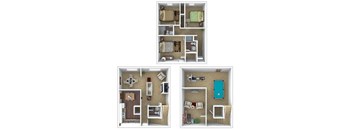 C3 Floor Plan at London House Apartments, Lenexa, 66215