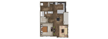 A4  Floor Plan at Imperial Lofts, Sugar Land