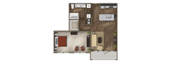 A5 Floor Plan at Imperial Lofts, Texas