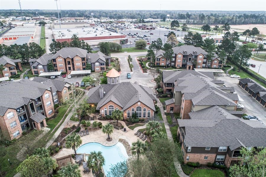 Aerial Exterior View at River Pointe, Conroe, TX, 77304