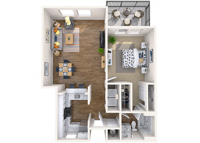 SugarMaple Floor Plan at Reedhouse Apartments, Boise, Idaho