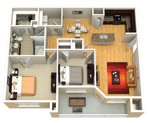 B1 Floor Plan at Discovery at Kingwood, Kingwood