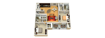 B4 Floor Plan at Discovery at Kingwood, Kingwood, TX, 77339