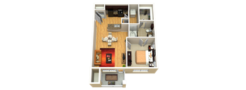 A1 Floor Plan at Discovery at Kingwood, Kingwood, TX