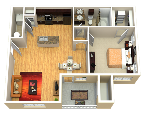 A2 Floor Plan at Discovery at Kingwood, Kingwood, 77339
