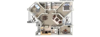 TWO BEDROOM WITH DEN LARGE