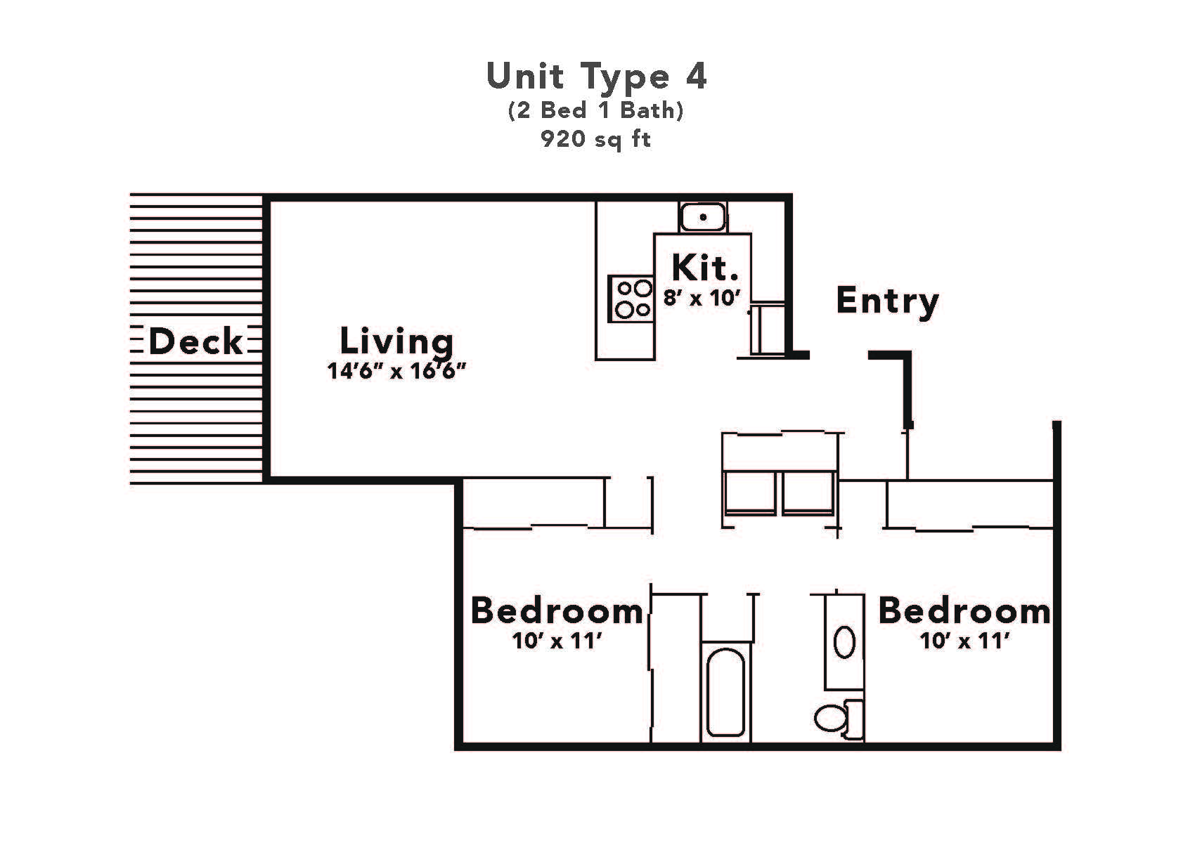 2x1 floor plan layout