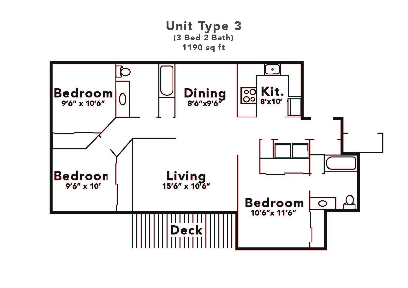 3x2 floor plan layout