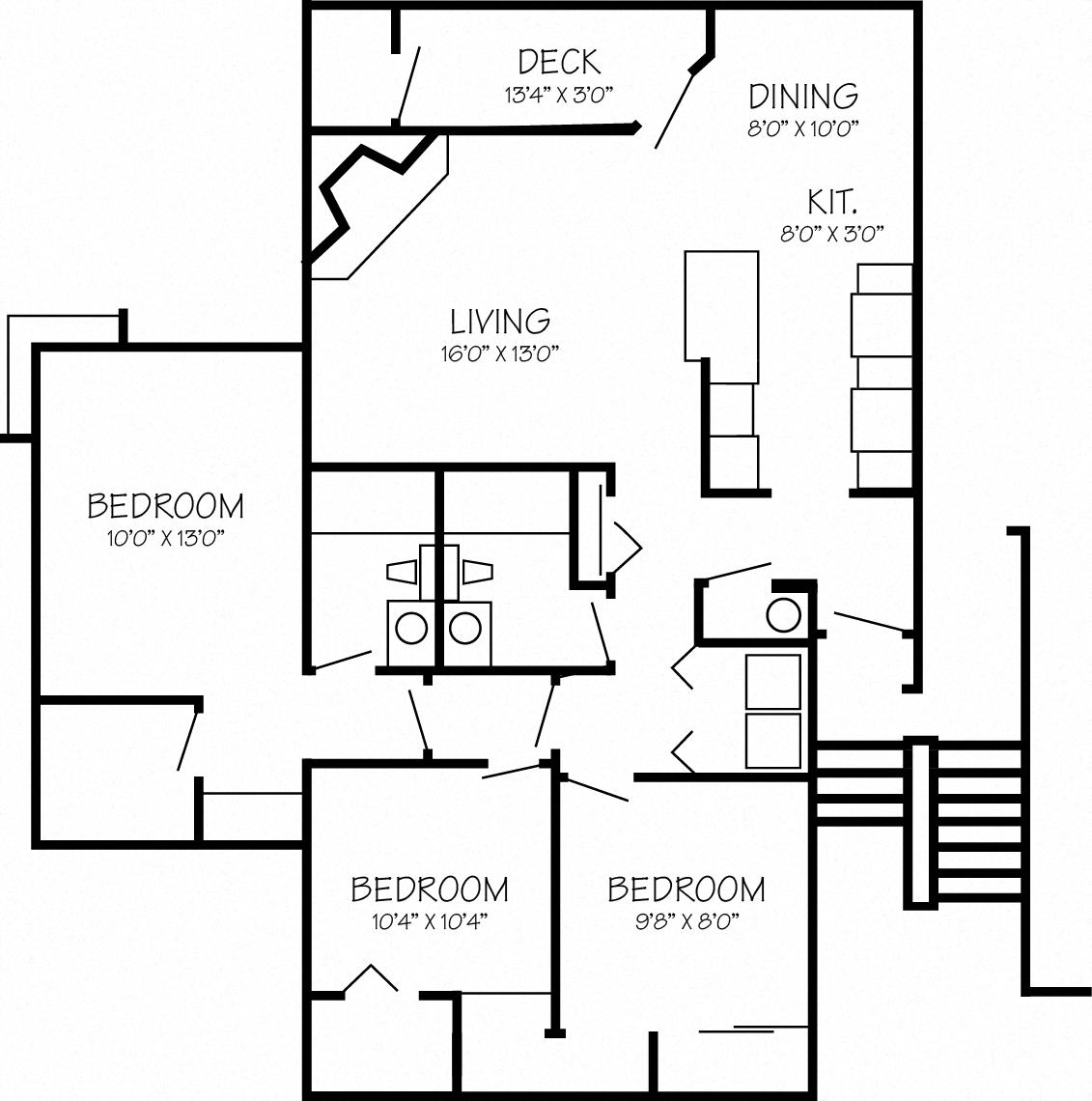 Park Creek Village | Larkspur 3x2 1144 sq ft