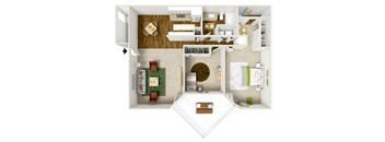 2 BED, 2 BATH