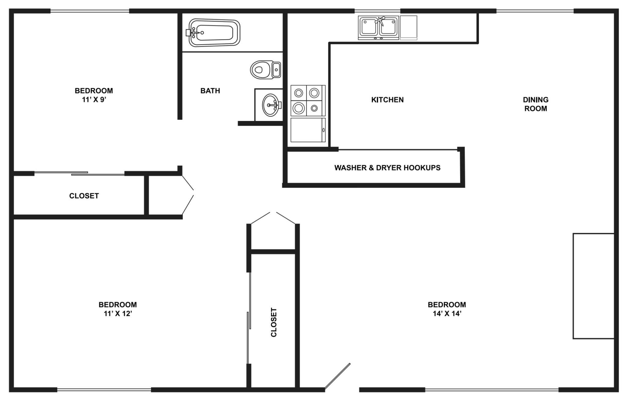Tamaryn | Duplex 2x1 788 Square Feet