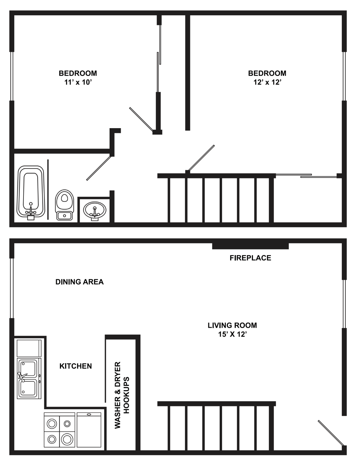 Tamaryn | Townhome B 896 Square Feet