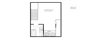 1 bed / 1.5 bath