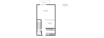 2 bed / 1.5 bath