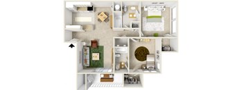 Courtyard - Two Bedroom