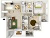 Courtyard - Two Bedroom