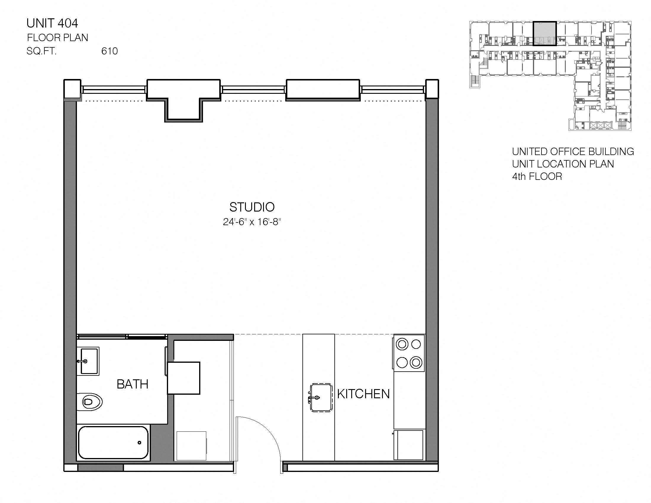 404 Floor Plan at Market District Lofts, Cleveland, OH