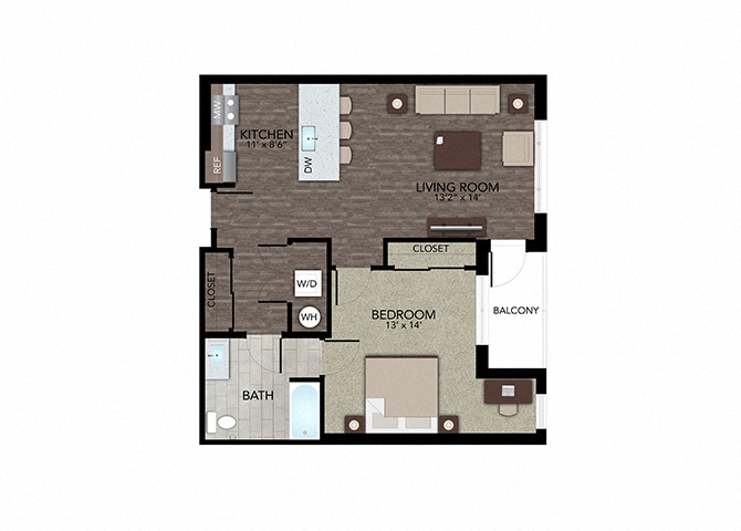 Floor Plans of Infinity LoHi in Denver, CO