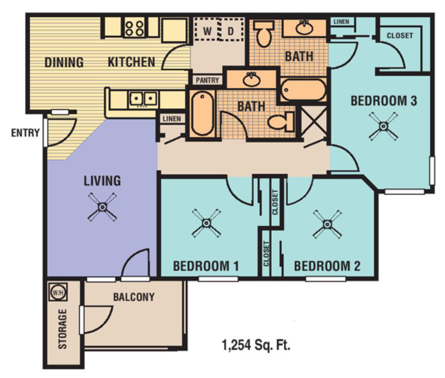 Floor Plan - 3 Bedroom