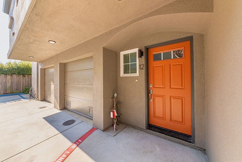 Front door entry to apt home  l 132 Clay Street Apartments