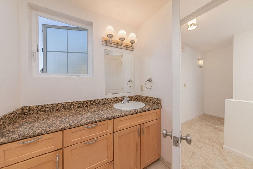 Bathroom  sink vanity l 132 Clay Street Apartments