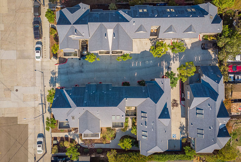 Ariel view of community  l 132 Clay Street Apartments