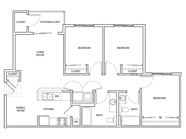 3x2 Floor Plans available at Gateway by Vintage | Spanaway, WA