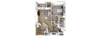 A1 Floor Plan at Villas at Hampton, Hampton, GA