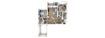 B1G Floor Plan at Villas at Hampton, Hampton