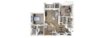 B1 Floor Plan at Villas at Hampton, Georgia