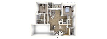B2G Floor Plan at Villas at Hampton, Hampton, 30228