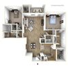 B2 Floor Plan B2 Floor Plan at Villas at Hampton, Hampton, Georgia