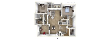 C1 Floor Plan at Villas at Hampton, Hampton, GA
