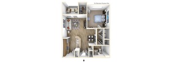 E1 Floor Plan at Villas at Hampton, Georgia, 30228