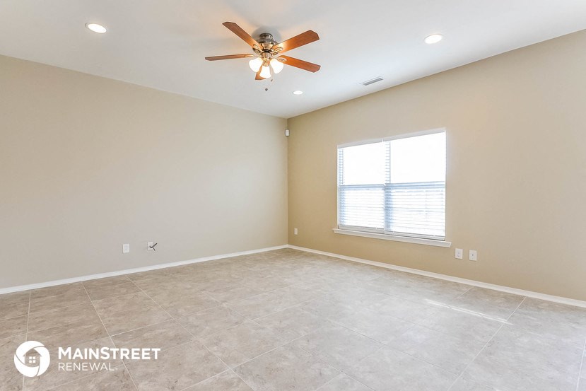 the spacious living room is clean and ready for you to use