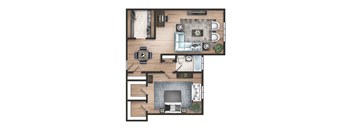 1 Bedroom, 1 Bath E