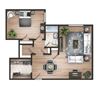 1 Bedroom, 1 Bath F