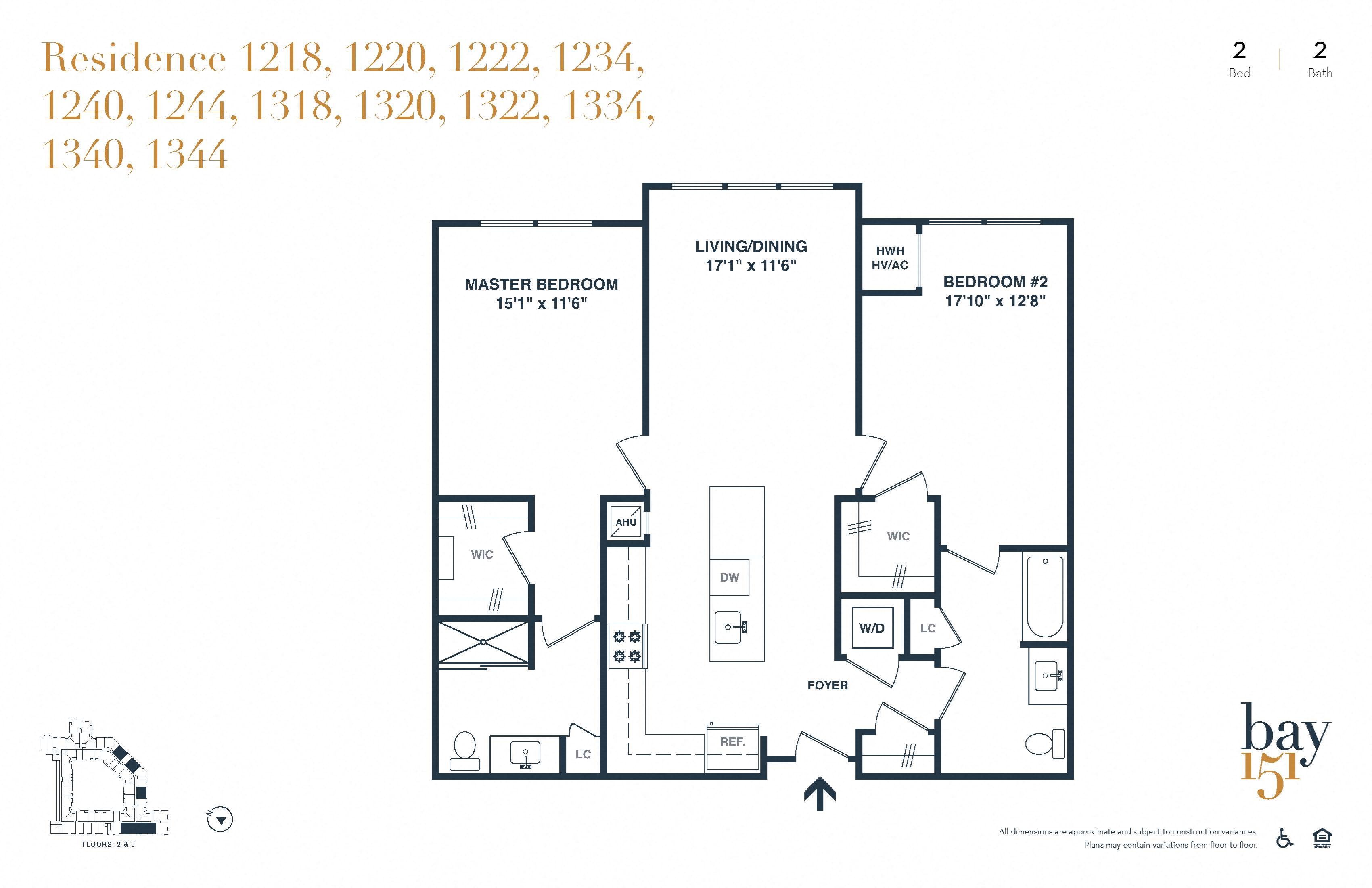 Floor Plans of Bay 151 in Bayonne, NJ