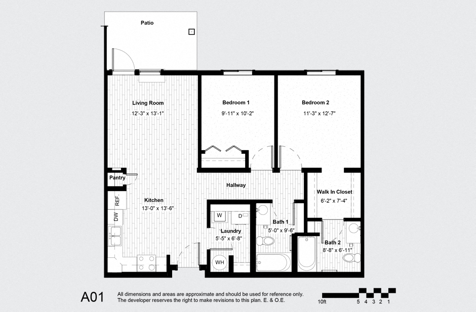 Two Bedroom Two Bath