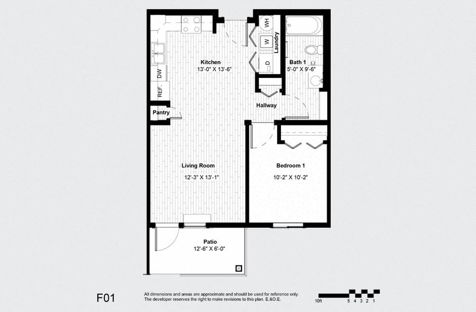 One Bedroom One Bath