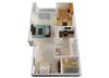Studio Floor Plan Studio Floor Plan at Castlewood, California, 94596