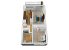 1 Bedroom 1 Bathroom Floor Plan 1 Bedroom 1 Bathroom Floor Plan at Valley West, San Jose