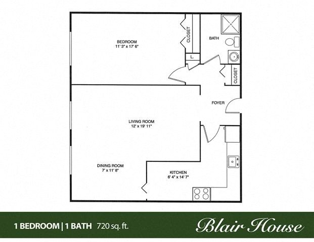 Floor Plans of Blair House Apartments in SHAKER HEIGHTS, OH