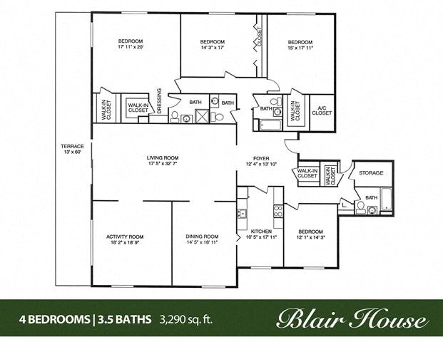 Floor Plans of Blair House Apartments in SHAKER HEIGHTS, OH