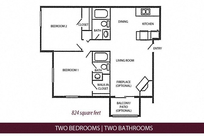 Floor Plans of Country Club Apartments in SPARTANBURG, SC